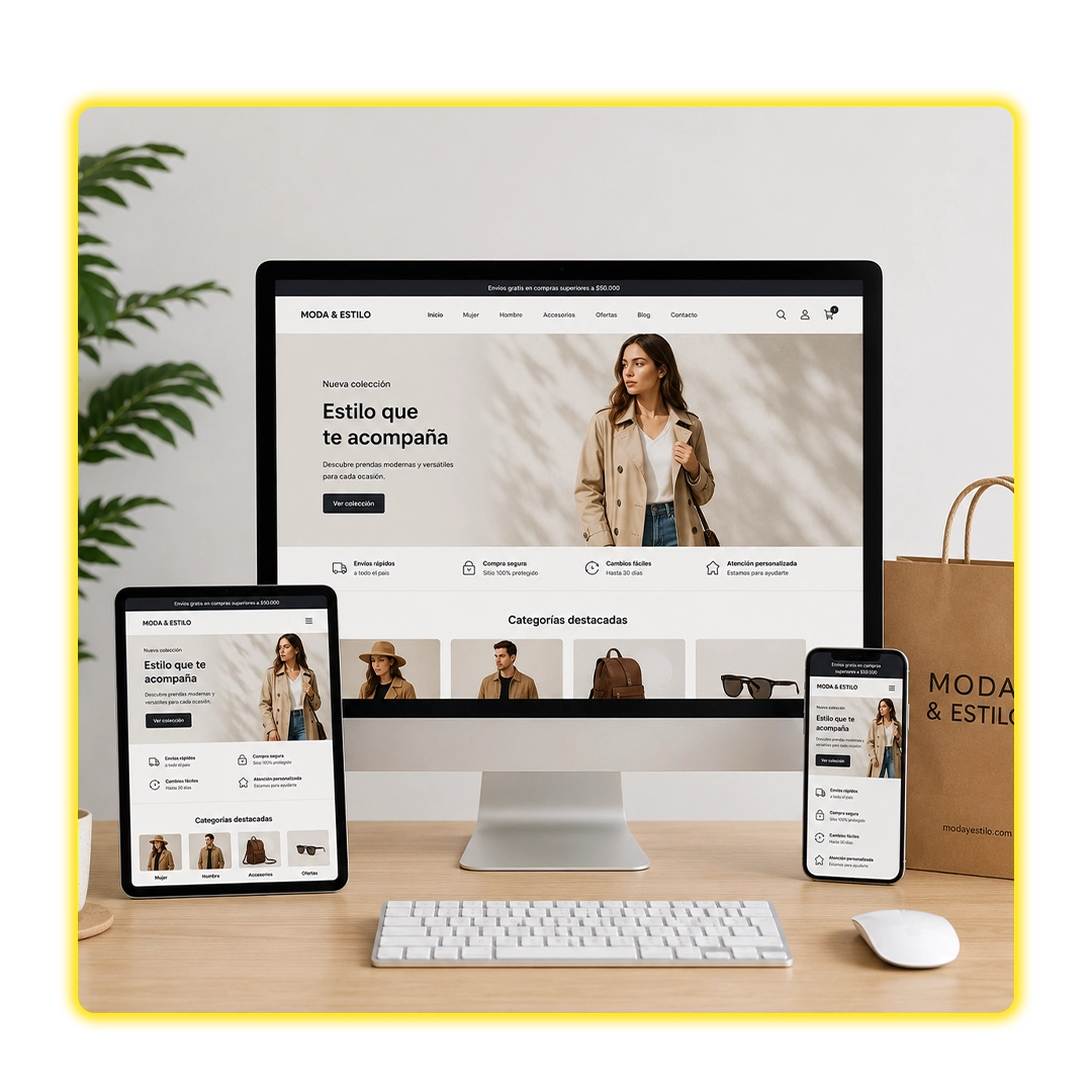 Características de tienda online y ecommerce para negocios en Colombia